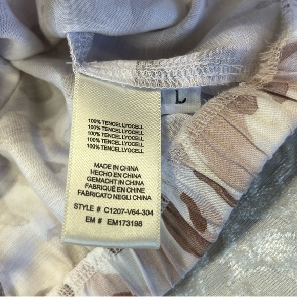 Cloth & Stone Anthropologie Sleeveless Blouse Abstract Print Size Large - Picture 8 of 8